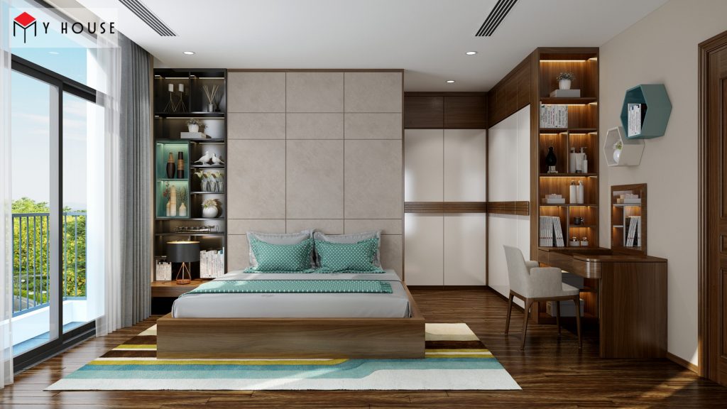 Thiết kế nội thất phòng ngủ bé biệt thự hiện đại cao cấp