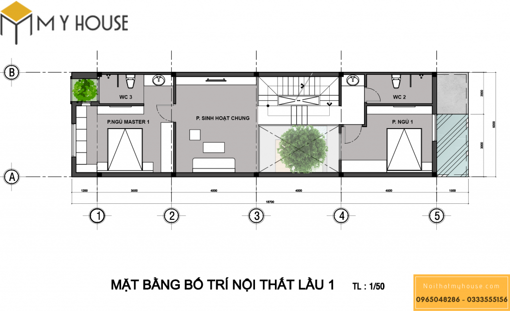 Mẫu bản vẽ thiết kế nội thất nhà phố đẹp 2022
