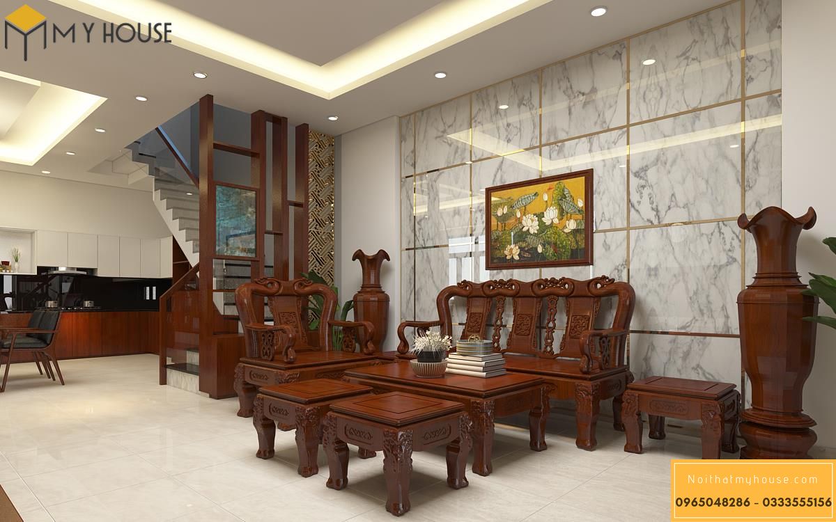 35 Mẫu bàn ghế gỗ tự nhiên - Phòng khách & Phòng bếp 2024