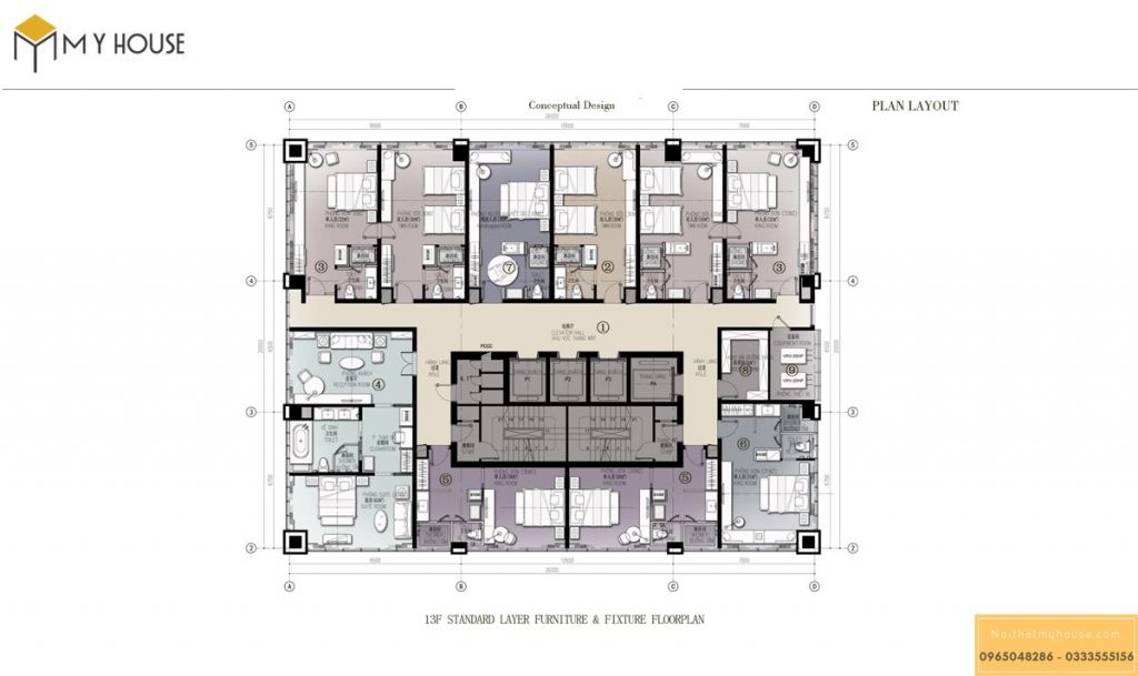 Mẫu bản vẽ thiết kế khách sạn 3 sao hiện đại - Hình ảnh 1