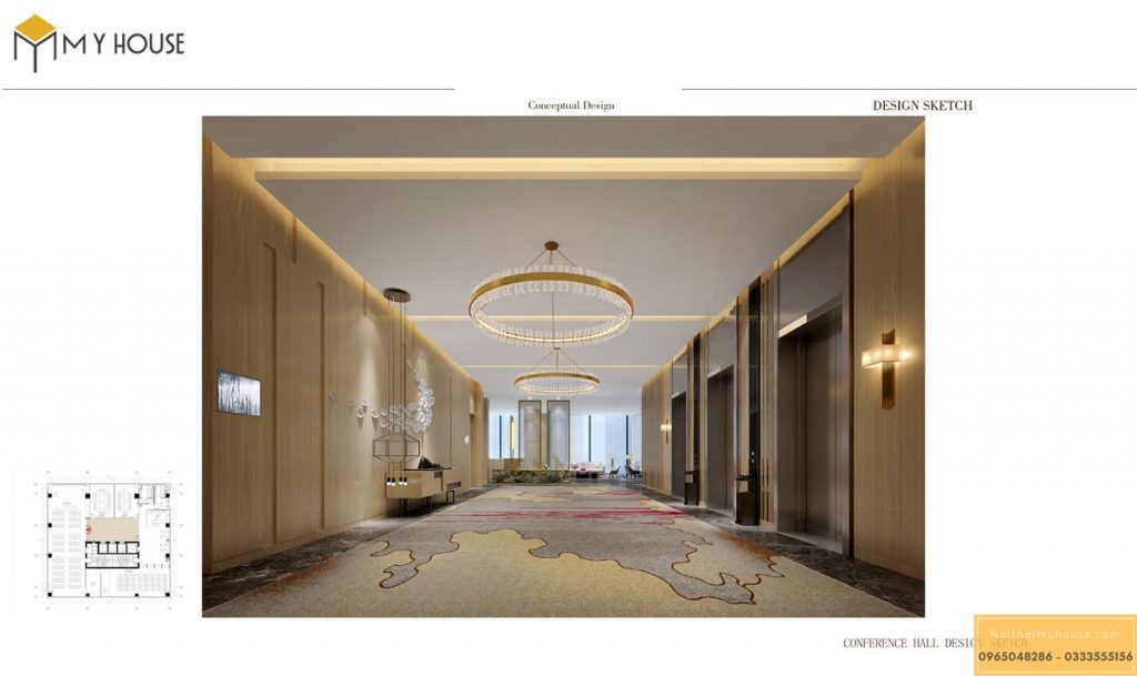 Bản vẽ thiết kế hành lang khách sạn