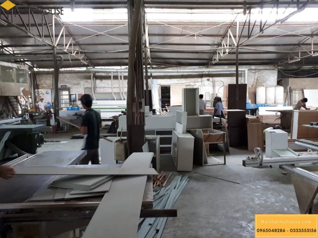 Xưởng sản xuất nội thất nhà bếp đẹp tại Hà Nội