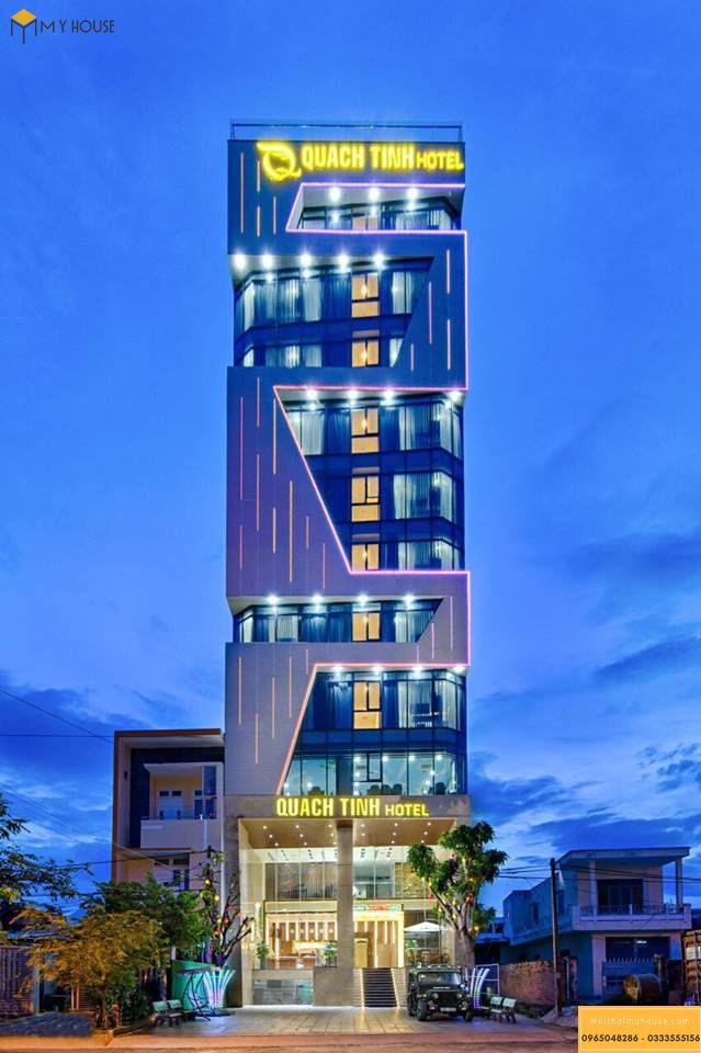 Mẫu thiết kế khách sạn 10 tầng hiện đại