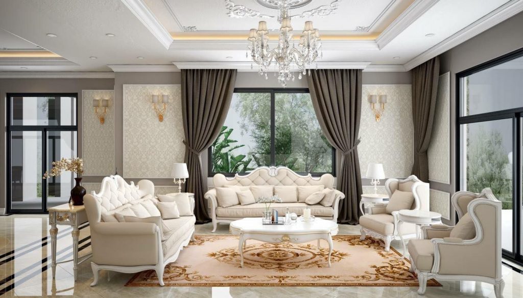 53 Bản vẽ thiết kế nội thất phòng khách 3D đẹp mới 2022