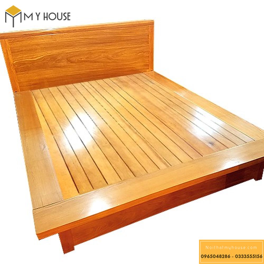 Giường ngủ làm từ gỗ đinh hương - Mẫu 3