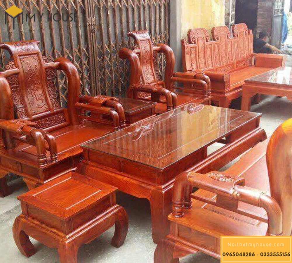 Bàn ghế đẹp từ gỗ hương