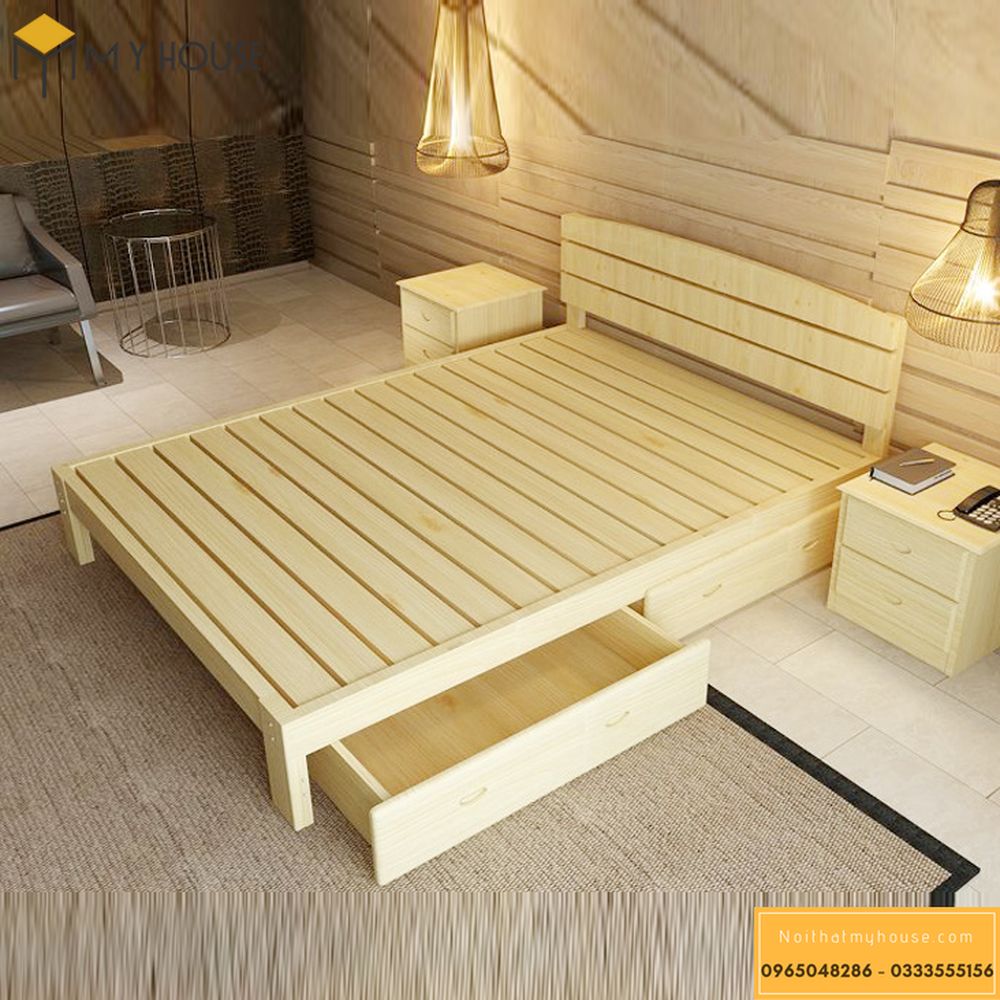 Mẫu giường gỗ pallet