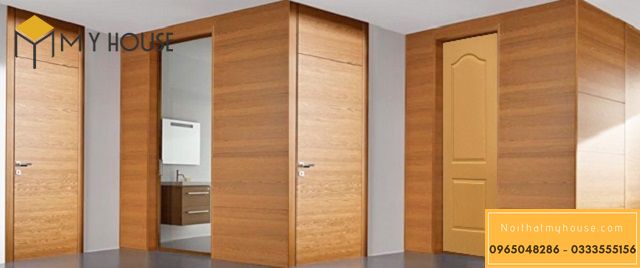 Không gian phòng được làm từ gỗ Veneer 