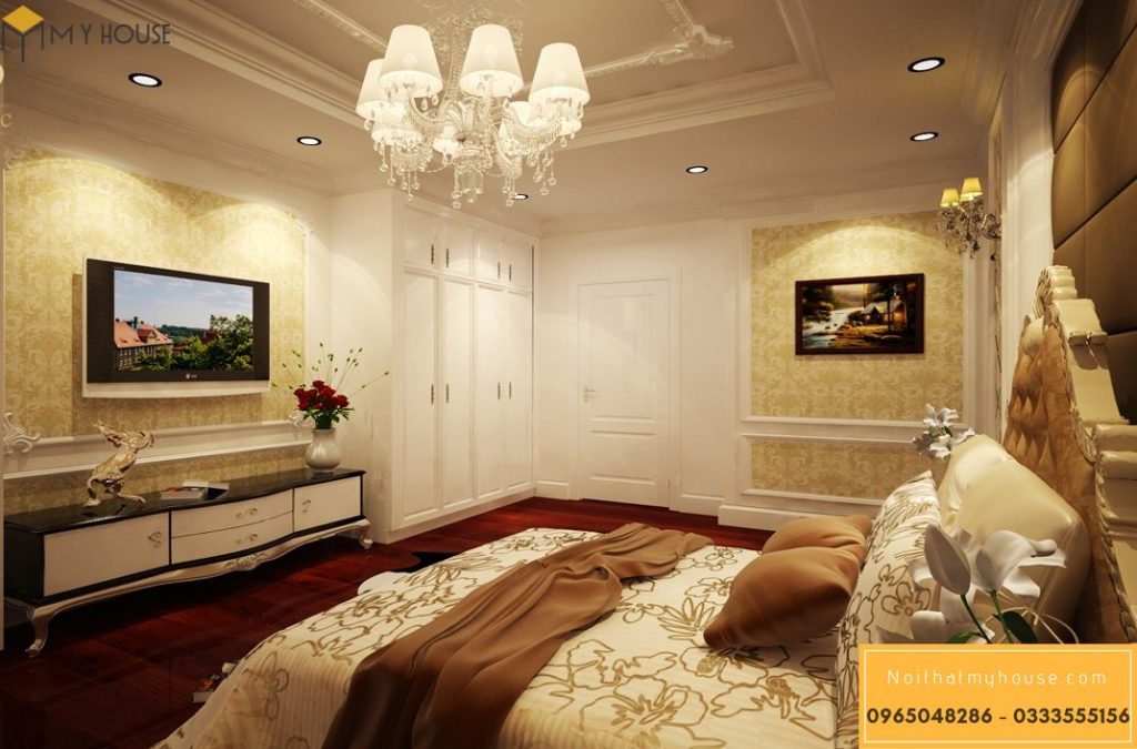 Gam màu trầm thường được ưa chuộng trong phòng ngủ phong cách cổ điển