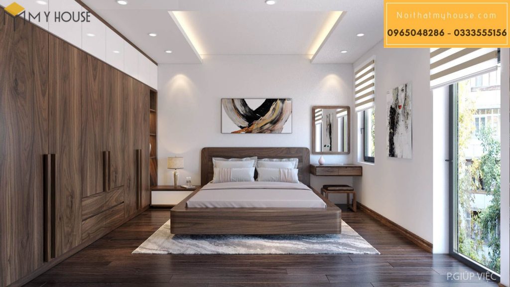 Phòng ngủ bằng gỗ tinh tế