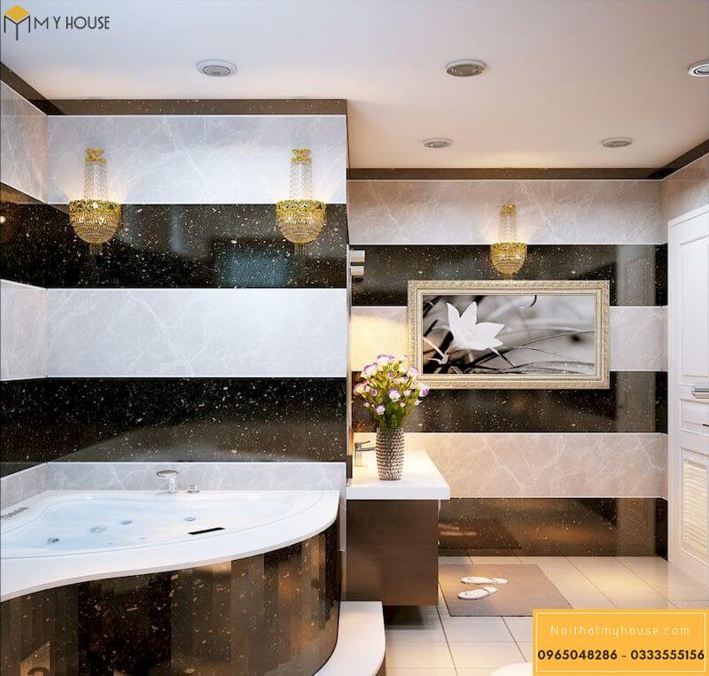 Thiết kế phòng tắm - Wc bằng đá tự nhiên cao cấp - Góc view 2