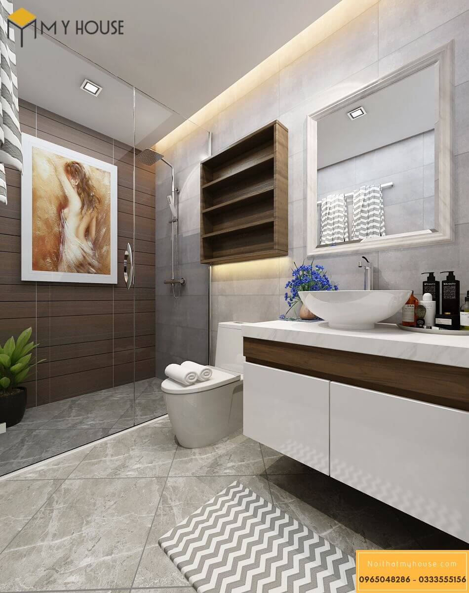 Phòng tắm sử dụng đồ nội thất cao cấp - chất lượng