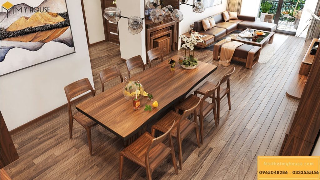 Nội thất phòng bếp hiện đại 100% bằng gỗ - View 2