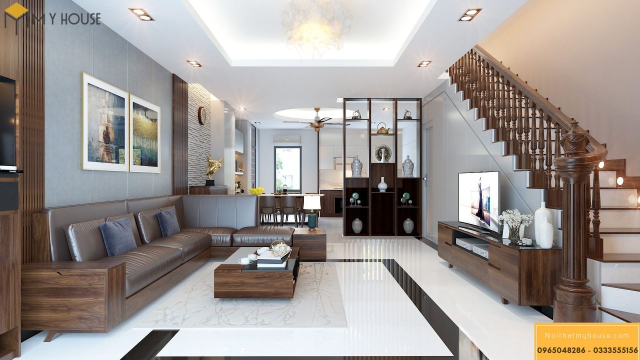 Mẫu thiết kế nội thất phòng khách hiện đại, đẹp - CÔNG TY GLCCONS