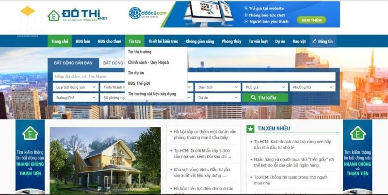 Dothi.net là website mua bán nhà đất uy tín hàng đầu