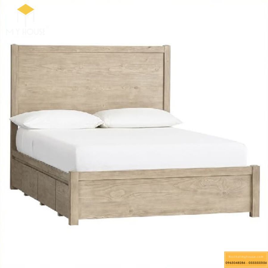 Giường ngủ làm từ gỗ bạch dương