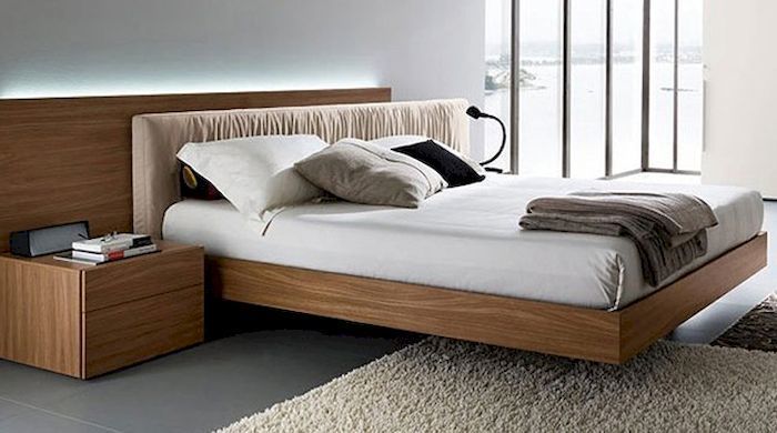 Bộ nội thất phòng ngủ bằng gỗ lát chun