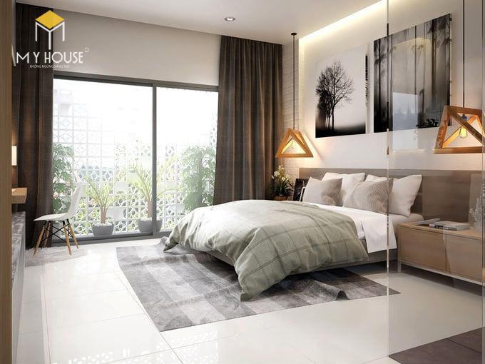 Phòng ngủ thiết kế đơn giản tinh tế - View 2