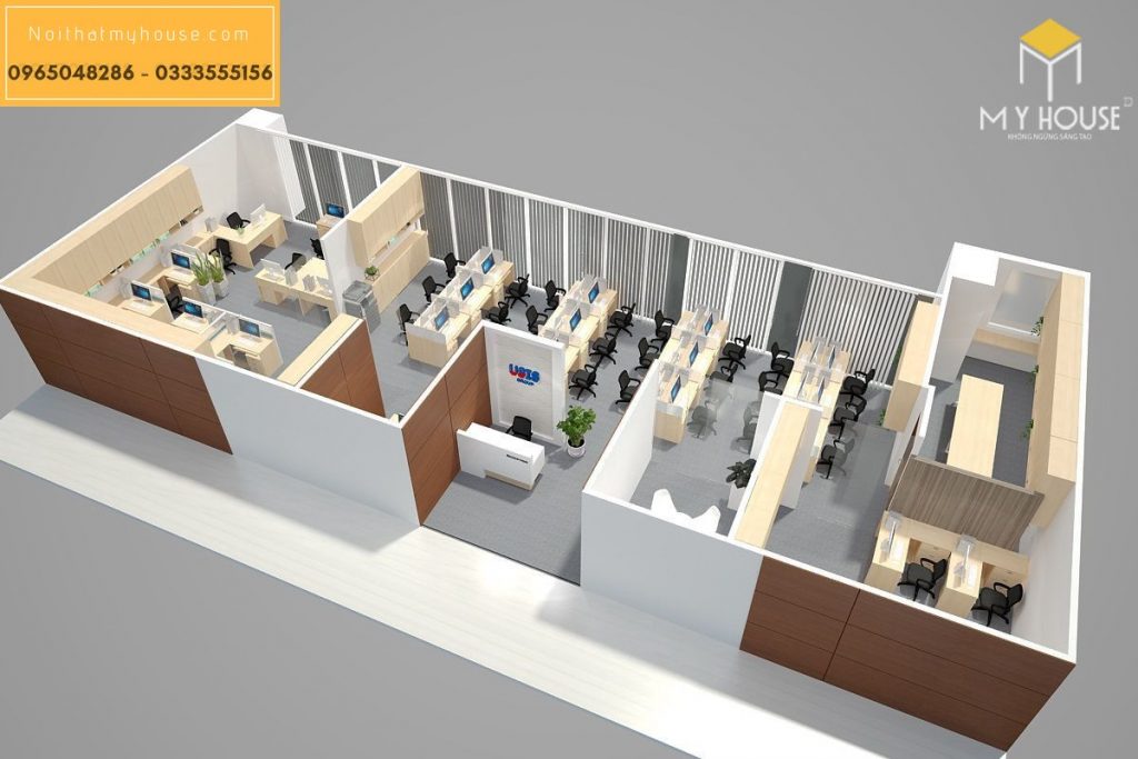 Cải tạo không gian căn hộ phù hợp với văn phòng