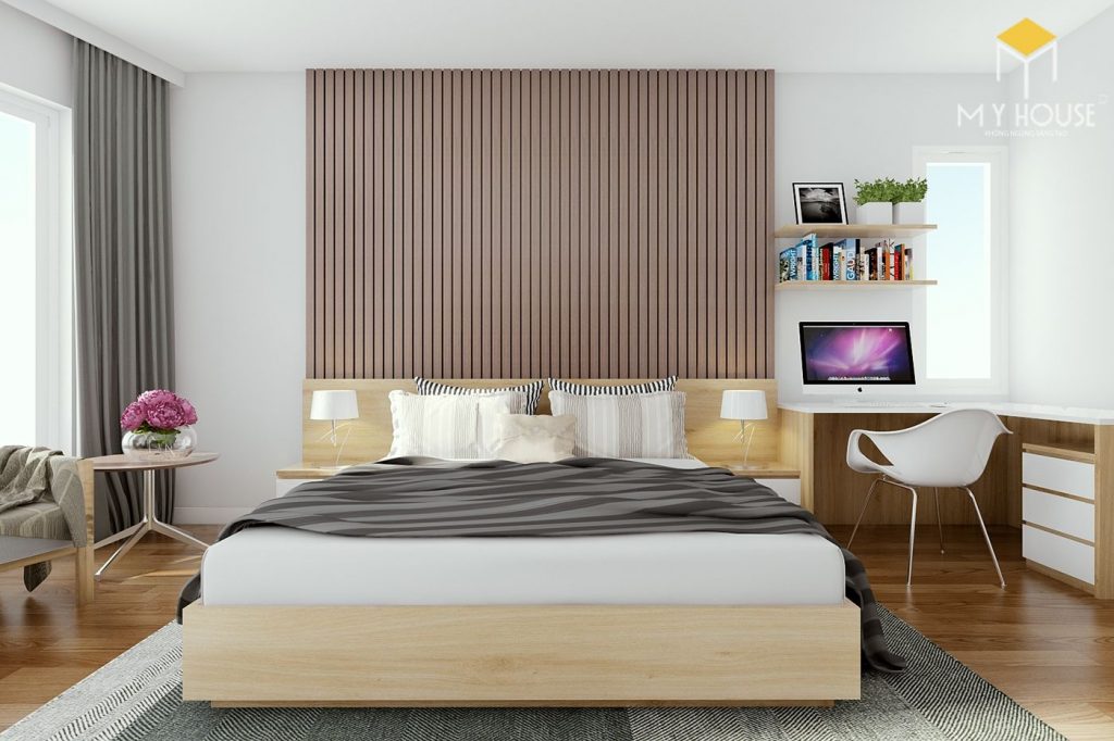 Phòng ngủ ấm áp đa dạng về sắc màu