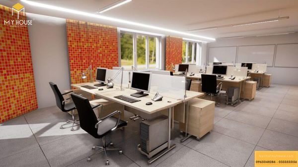 Mẫu thiết kế nội thất văn phòng cho thuê đẹp 2022 - Mẫu 2