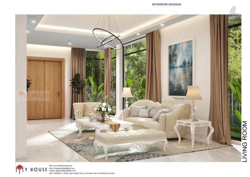 Mẫu thiết kế nội thất căn hộ bằng gỗ Sồi đẹp ấn tượng - View 1