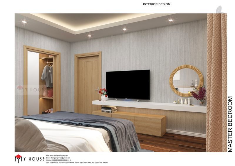 Mẫu thiết kế nội thất căn hộ bằng gỗ Sồi đẹp ấn tượng - View 8