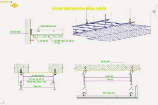 Bản vẽ trần thạch cao 6