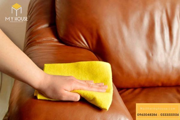Cách vệ sinh sofa da
