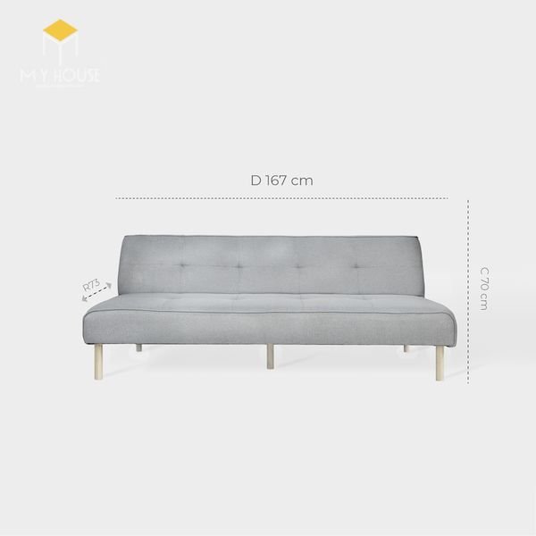 Kích thước sofa văng: R73xD167xC70