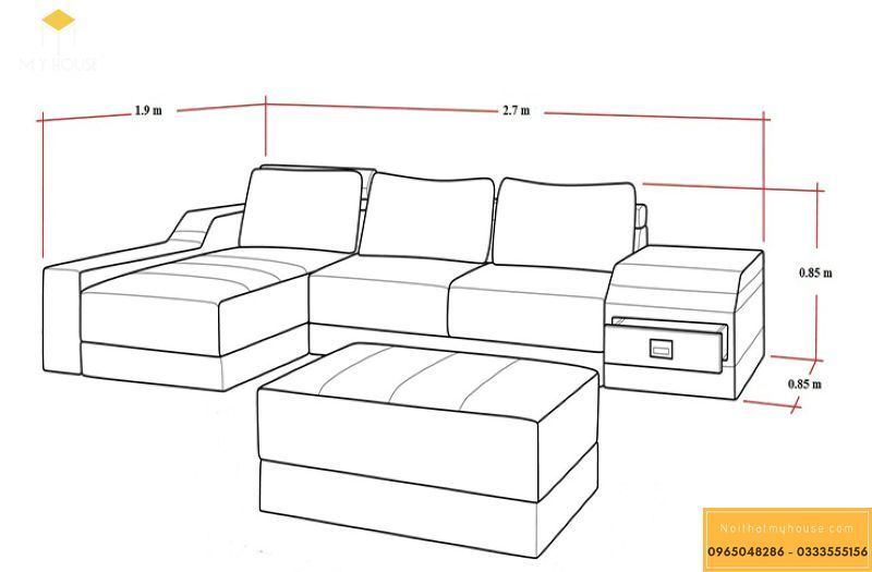 Tùy theo số lượng ghế sofa đơn bạn sắp xếp mà nó sẽ phù hợp với từng loại không gian khác nhau
