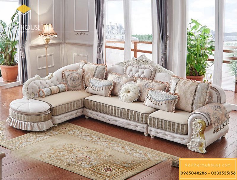 Mẫu sofa tân cổ điển thích hợp nhất cho những không gian có kiến trúc tân cổ điển