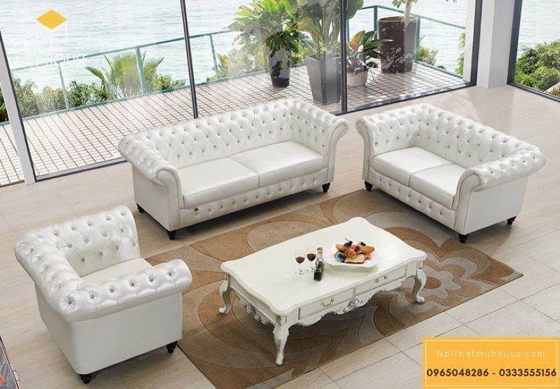Mẫu bàn ghế sofa phong cách tân cổ điển sang trọng - M5