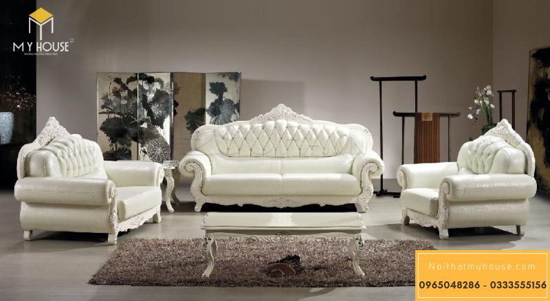 Mẫu bàn ghế sofa phong cách tân cổ điển sang trọng - M6