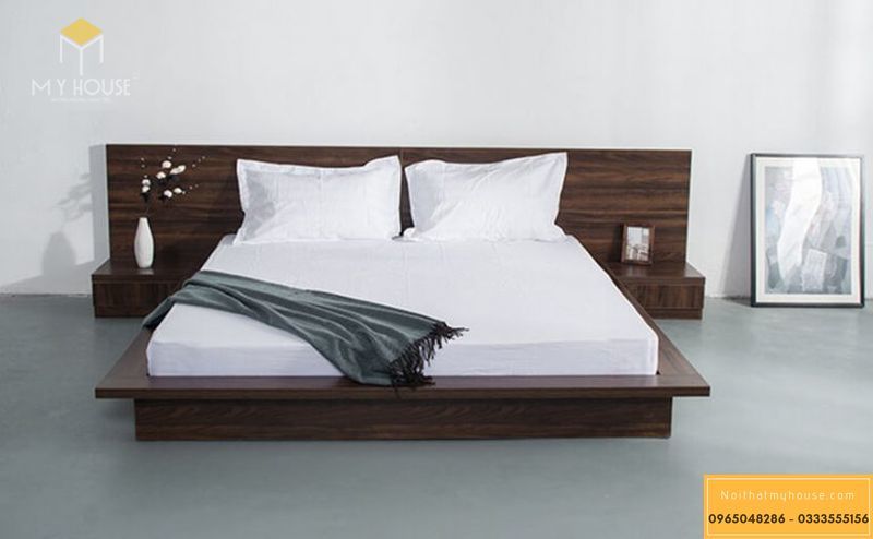 Giường gỗ cao cấp hiện đại -Mẫu 11