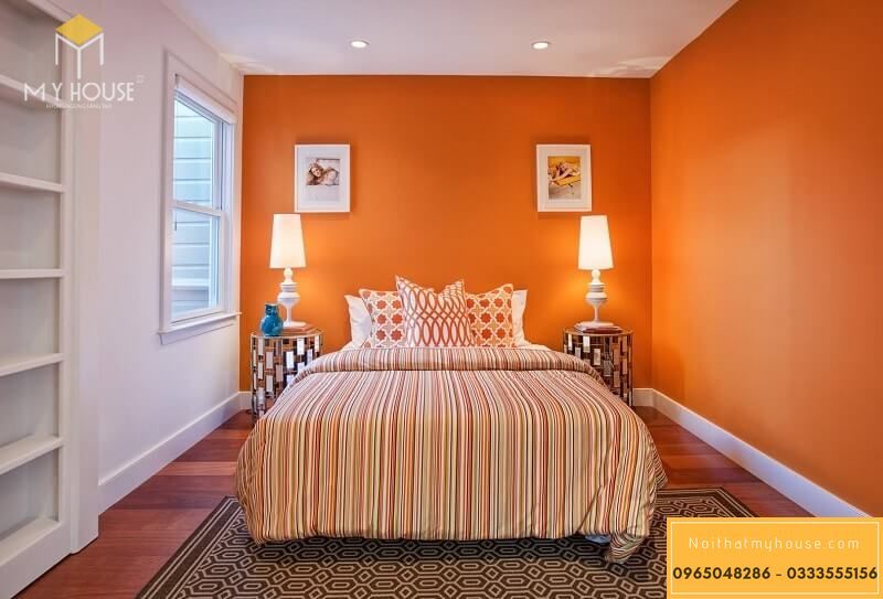 Sơn phòng ngủ hiện đại màu vàng bạn nên chọn những tone màu nhạt tránh sơn màu vàng quá đậm