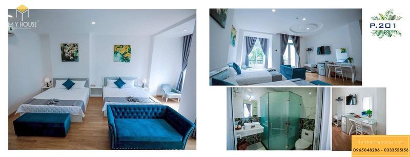 Phòng khách sạn thiết kế nội thất ấn tượng tinh tế - M2