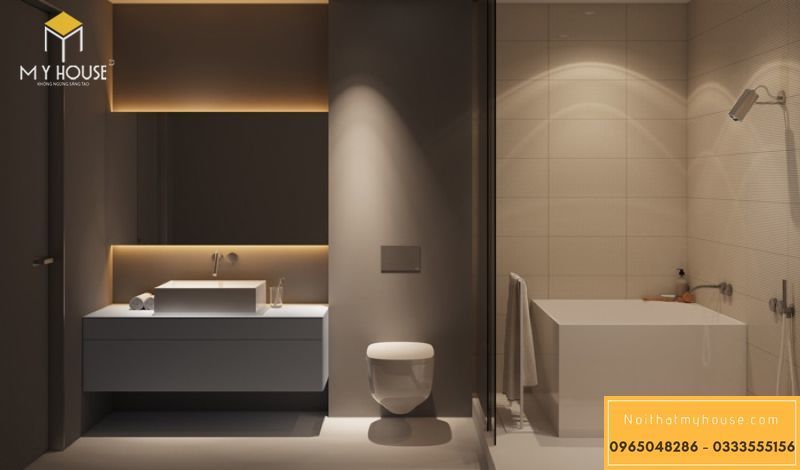 Phòng tắm thiết kế diện đại ấn tượng - M4