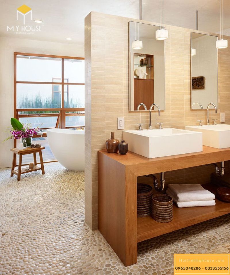 Phòng tắm thiết kế diện đại ấn tượng - M1
