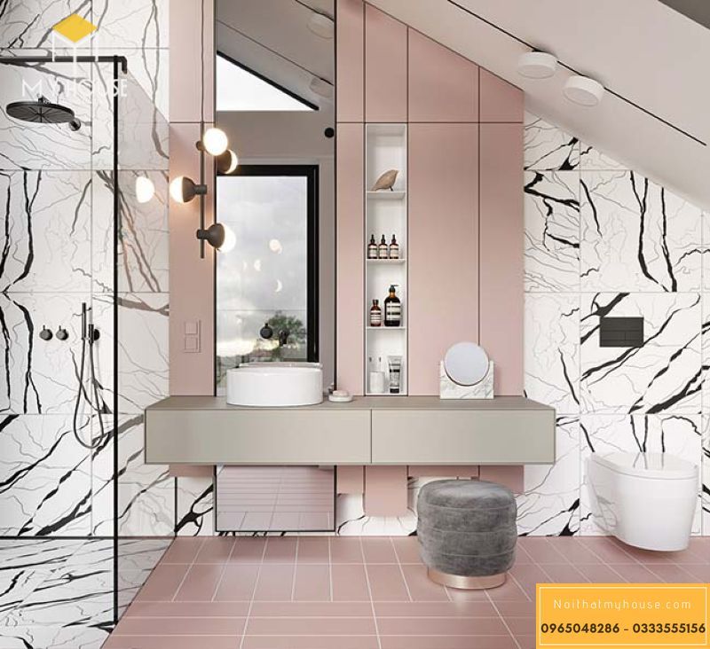 Phòng tắm thiết kế diện đại ấn tượng - M19