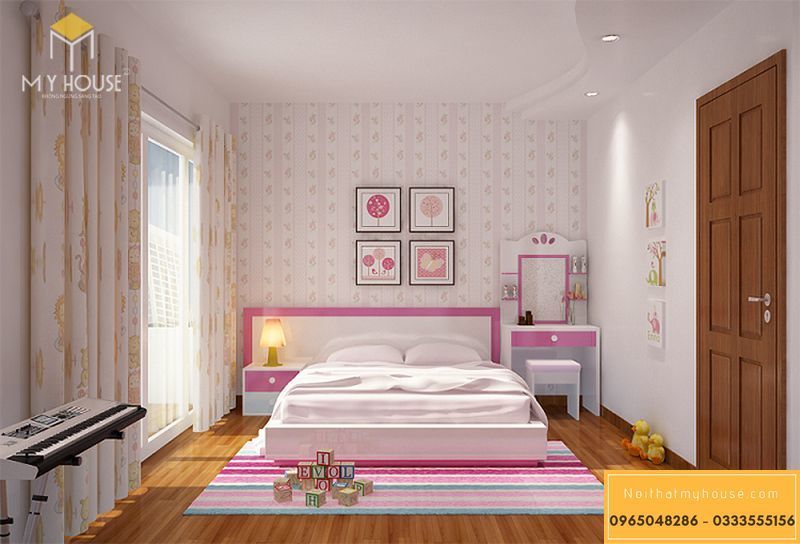 Thiết kế nội thất phòng ngủ diện tích nhỏ - Mẫu 15