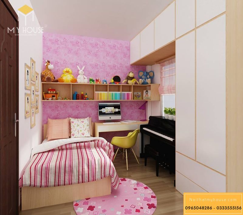Thiết kế nội thất phòng ngủ diện tích nhỏ - Mẫu 10