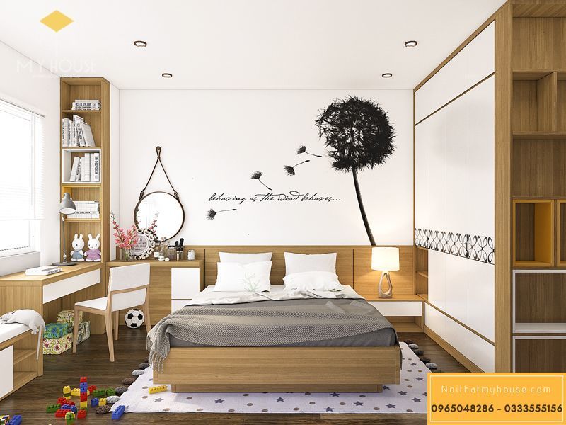 Thiết kế nội thất phòng ngủ diện tích nhỏ - Mẫu 13