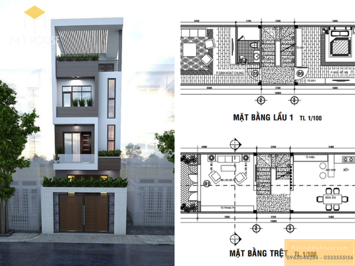 Phân biệt bản vẽ xin giấy phép xây dựng và bản vẽ thiết kế nhà  Xây Dựng  Song Phát