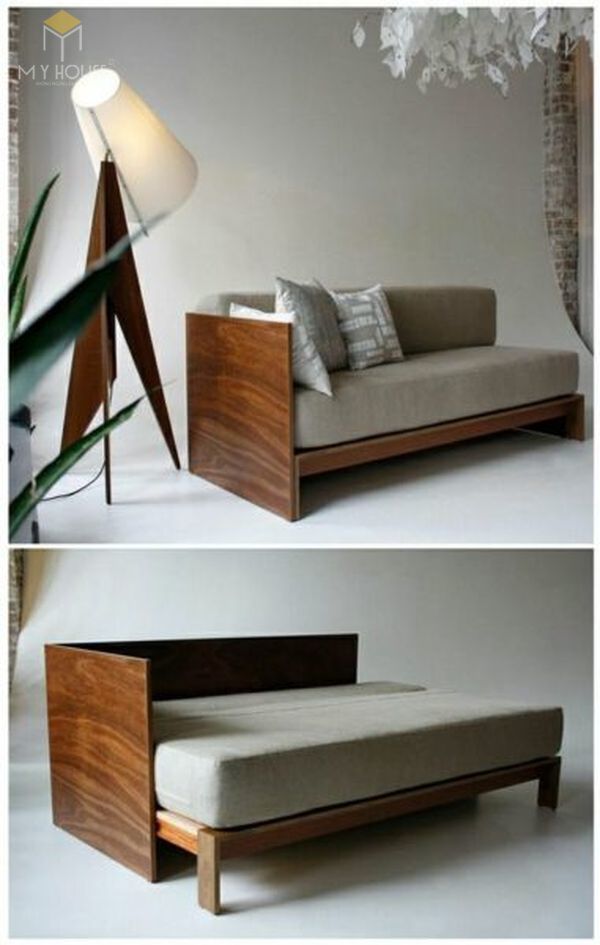Ghế sofa gỗ kéo ra thành giường 21
