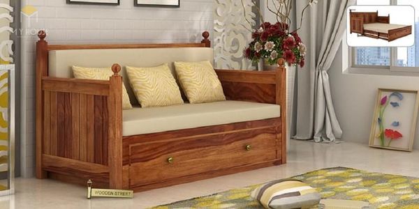 Ghế sofa gỗ kéo ra thành giường 15