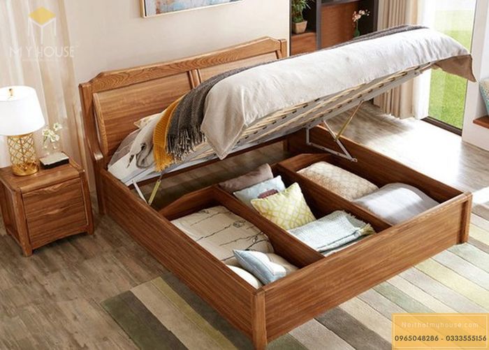 Mẫu giường thông minh hiện đại sang trọng -M1