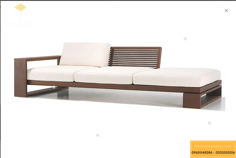 Mẫu sofa gỗ nệm vải,nỉ cao cấp - M3
