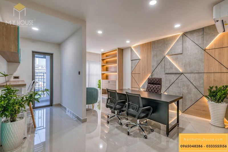 Mẫu thiết kế nội thất thông minh căn hộ Officetel  hiện đại - View 2