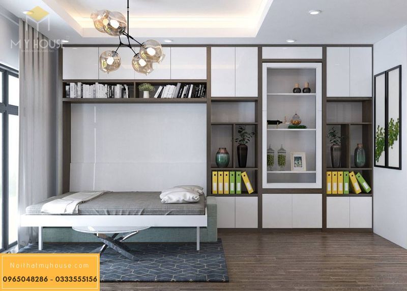 Mẫu thiết kế nội thất căn hộ Officetel đa năng - View 6